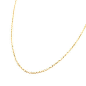 LuxUness CHROME HEARTS 22K Gold Roll Chain Necklace Metal Necklace